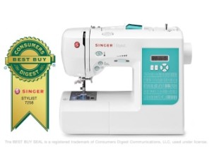 SINGER 7258 Stylist 100-Stitch Computerized Free-Arm Sewing Machine with  Instructional DVD and More 